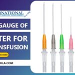 Standard Gauge of IV Catheter for Blood Transfusion